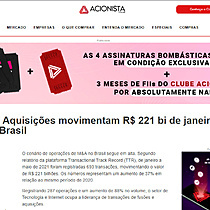 Fuses & Aquisies movimentam R$ 221 bi de janeiro a maio, no Brasil